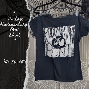 🚫SOLD🚫Vintage 1980s Anarcho Punk Band Rudimentary Peni Band Shirt